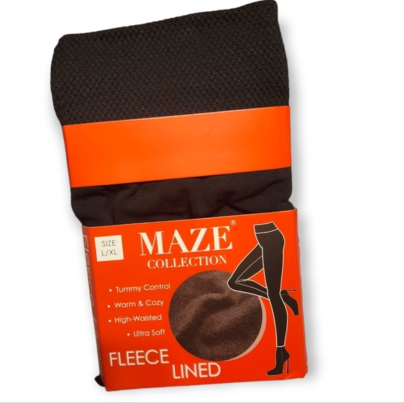Maze Collections Pants - Maze Collections Women's Fleece Lined Leggings sz L/XL